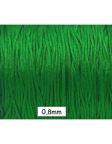 Fil de jade 0,8mm de couleur vert herbe  - idéal noeud coulissant - WRAP - SHAMBALLA