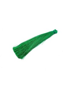 1 grand pompon de couleur vert herbe vif doux et brillant en rayonne 
