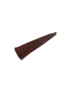 1 grand pompon de couleur marron chataigne doux et brillant en rayonne 