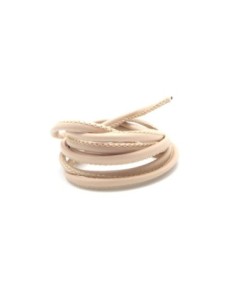 1m Cordon simili cuir 3mm de couleur noir avec couture - cuir synthétique esprit chic