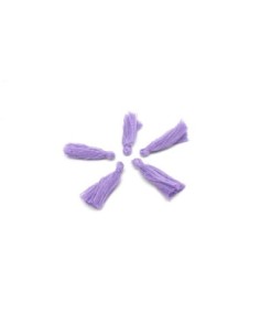 Lot de 5 Petits Pompons parme 2,5cm en polyester 