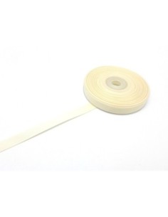 1 bobine de 19m de ruban gros grain de largeur 10mm souple de couleur vanille beige