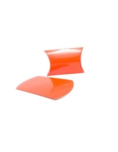 5 Boites cadeaux berlingot 9,5cm x 6,5cm en carton de couleur rouge peuvent être customisées