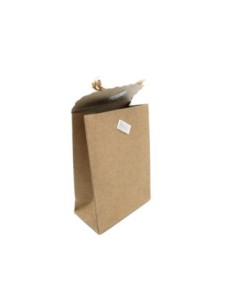 petites boites pochettes Cadeaux uni couleur kraft avec noeud en cordelette 10cm x 7,5cm 2