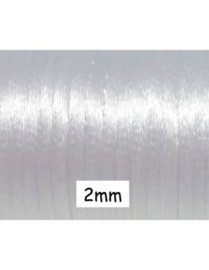 Cordon queue de rat 2mm blanc brillant