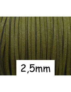 Lanière 2,5mm vert olive