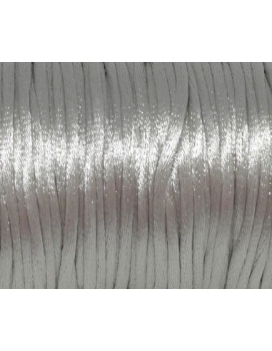 Ficelle chinoise gris clair brillant 2mm