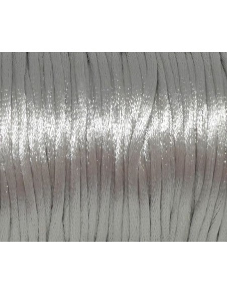 Ficelle chinoise gris clair brillant 2mm
