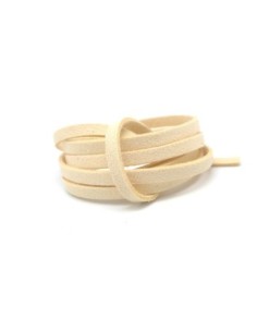 2m Cordon suédine 5mm de couleur blanc écru, blanc d'Espagne Daim synthétique 