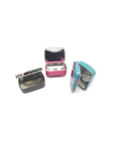 Lot de 3 Boites métalliques de rangement , boite cadeaux, ou boite à collectionner motif assorti hibou, gâteau cupcake fleur 2