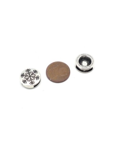 Perles poussoir pour lanière cuir 10mm 