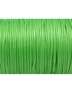 5m Cordon polyester enduit souple 1,5mm imitation cuir vert pomme 