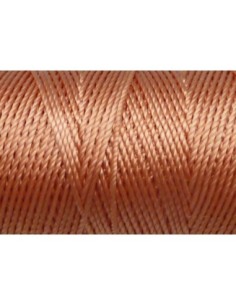 5 m fil, cordon nylon orange pêche brillant 0,8mm