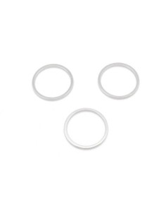 anneaux fermés rond 15mm en métal argenté fin