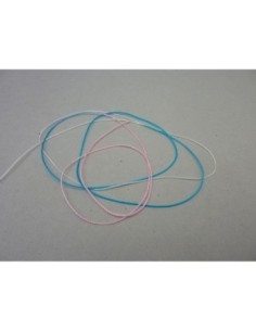 5m de fil, cordon nylon multicolore rose, blanc, bleu,... 2