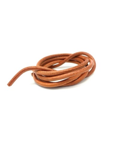 Cordon rond 4mm marron