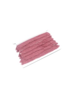 galon frange vieux rose en polyester et coton
