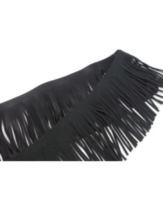Galon frange noir en simili cuir pas cher 2