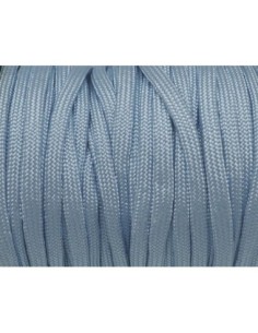 paracorde bleu ciel cordon nylon tressé 4,5mm x 2mm - 7 fils - corde nylon gainé 2