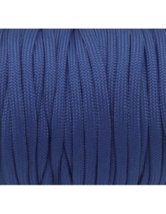 paracorde bleu cordon nylon tressé 4,5mm x 2mm - 7 fils - corde nylon gainé 2