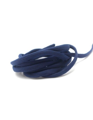 paracorde bleu marine cordon nylon tressé 4,5mm x 2mm - 7 fils - corde nylon gainé