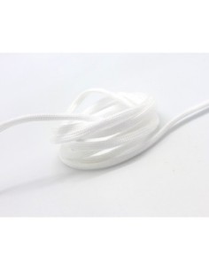 Paracorde blanche cordon nylon tressé 4,5mm x 2mm 