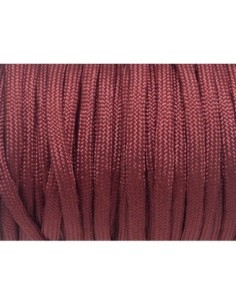 2m paracorde grenat cordon nylon tressé 4,5mm x 2mm - 7 fils - corde nylon gainé 2