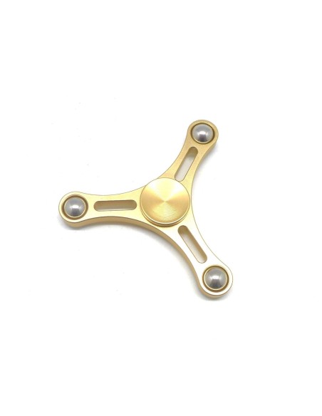 Fidget spinner Hand spinner  TOY Hélice en aluminium de couleur doré