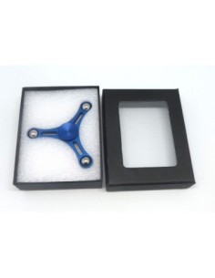 Fidget spinner Hand spinner  TOY Hélice en aluminium de couleur bleu métallisé 2