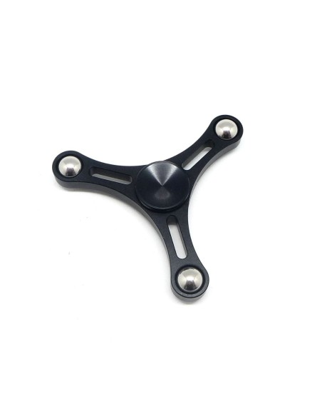 Fidget spinner Hand spinner  TOY Hélice en aluminium de couleur noir métallisé