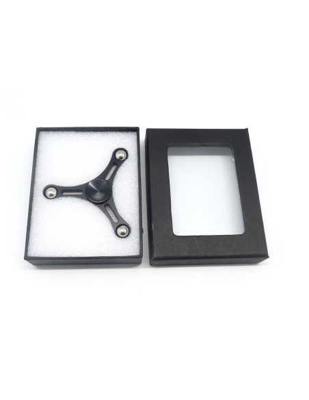 Fidget spinner Hand spinner  TOY Hélice en aluminium de couleur noir métallisé