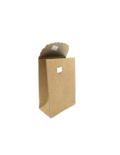 boites pochettes Cadeaux uni couleur kraft avec noeud en cordelette 13cm x 9cm 2