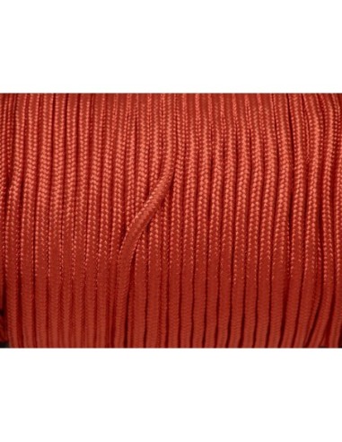 paracorde 3mm cordon nylon tressé corde nylon gainé rouge
