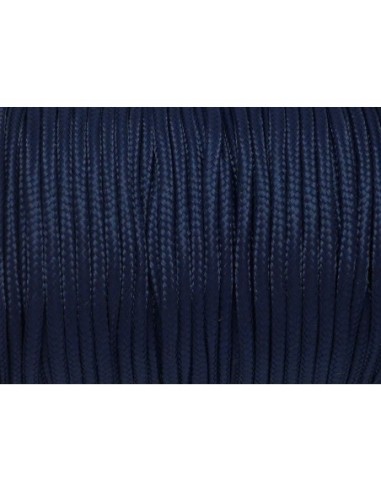 paracorde 3mm cordon nylon tressé corde nylon gainé bleu marine