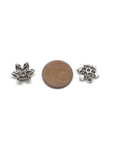 30 Calottes, coupelles en métal argenté 3,4mm x 11,2mm 2