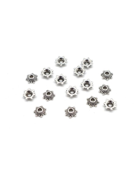 Mini coupelles argenté pas chère pour perles