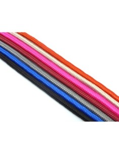 Cordon tressé polyester 5mm souple brillant satiné rouge vif 2