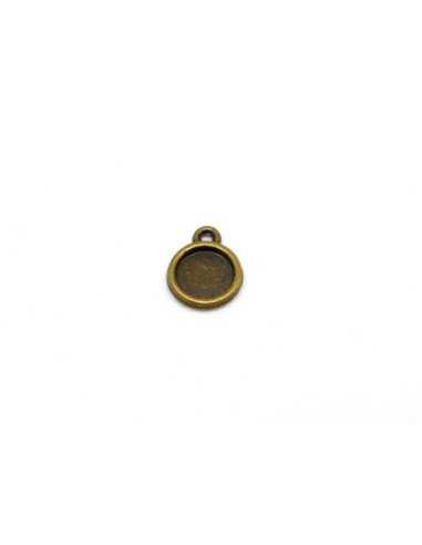 Support cabochon rond pour cabochon de 8mm en métal de couleur bronze