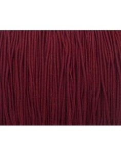 Fil élastique 1mm de couleur rouge grenat, bordeaux 2