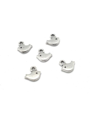 Breloque argenté petit oiseau