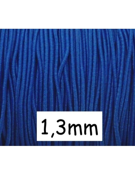 Elastique rond bleu électrique pour masque