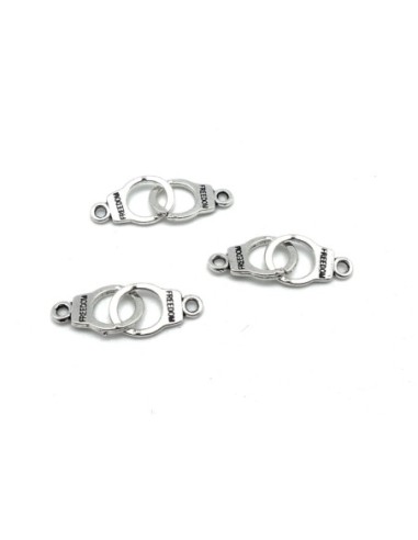 menotte en métal argenté pas chère