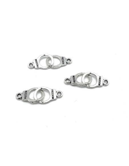 menotte en métal argenté pas chère