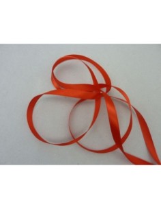 Ruban galon de couleur rouge 9,5mm satiné brillant