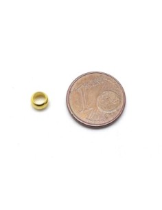 Perle à écraser métal doré 5mm 2