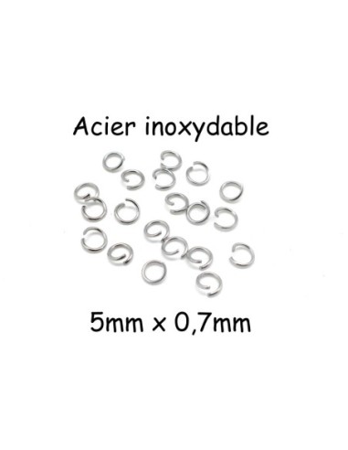anneaux de jonction acier inoxydable 5mm