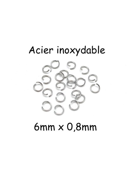 anneaux de jonction en acier inoxydable 6mm