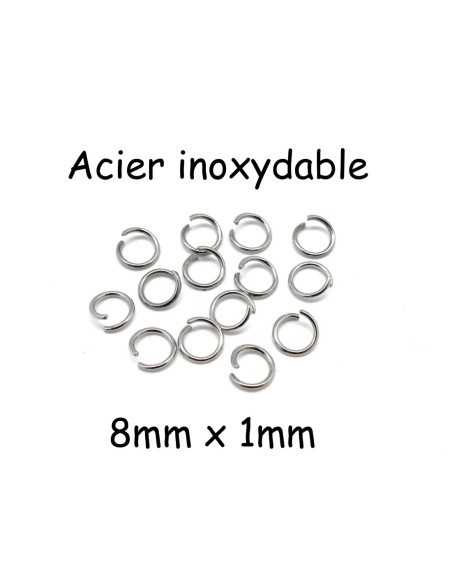 anneaux de jonction en acier inoxydable 8mm