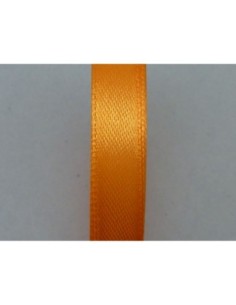Ruban galon orange fluo satiné 9,5mm 2