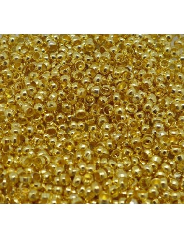 Perles à écraser métal doré 2,5mm